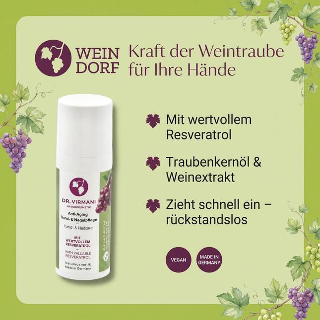 Dr. Virmani Weindorf Handcreme - für Hand- und Nagelpflege Probe