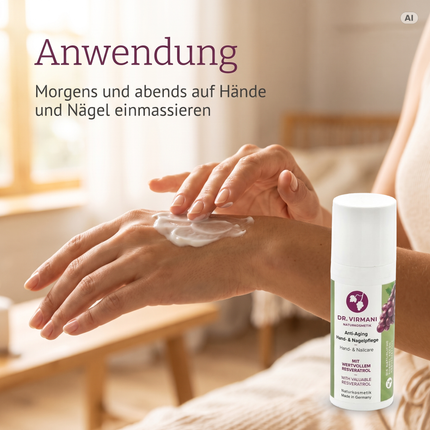 Dr. Virmani Weindorf Handcreme - für Hand- und Nagelpflege Probe